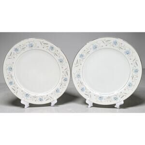 Fine China of Japan English Garden 1221 Dinner Plates 10 1/4" Set of 2